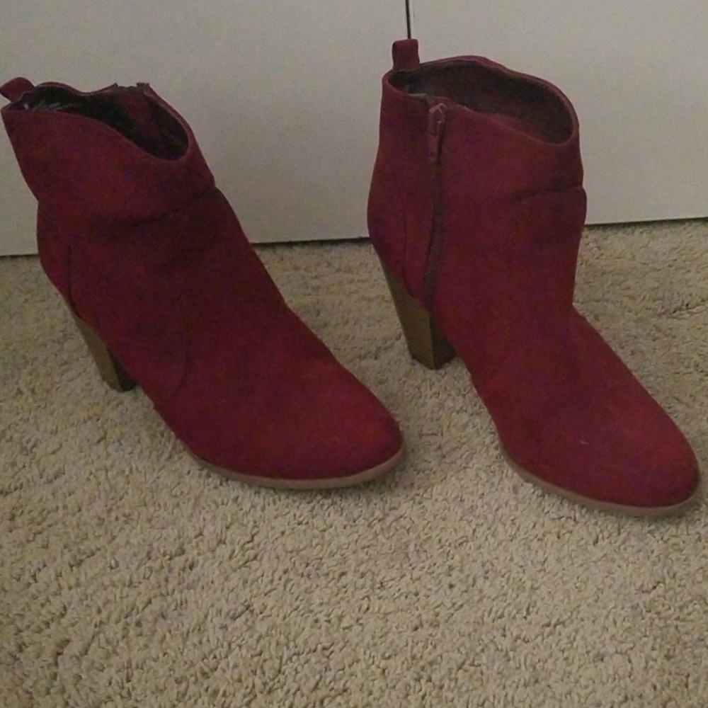 Express Ankle Boots, burgundy 8